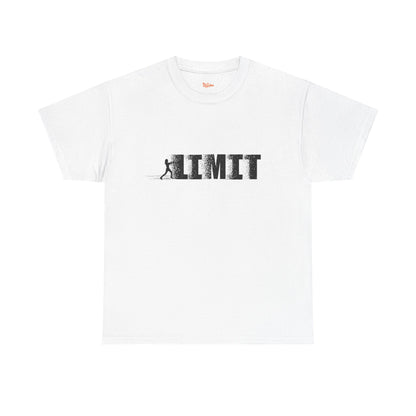Limit Push Woman Silhouette T-Shirt — Inspirational Fitness Graphic Tee