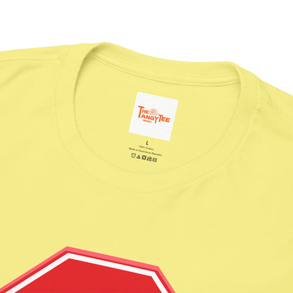 Whoa Graphic Red Octagon Sign Unisex Tee