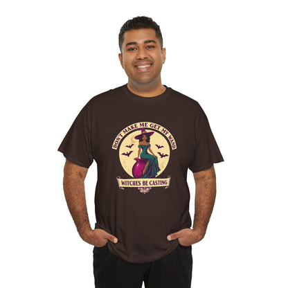 Witches Be Casting Tee — Vintage Witch Halloween T‑Shirt