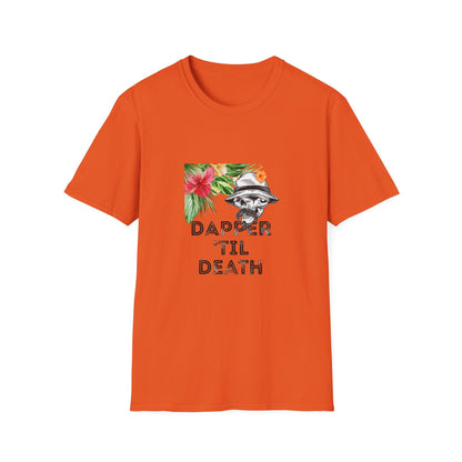 Graphic Skull Unisex T-Shirt - Dapper 'Til Death Design