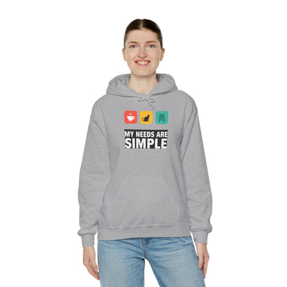 My Needs Are Simple Cat Coffee Chair Hoodie