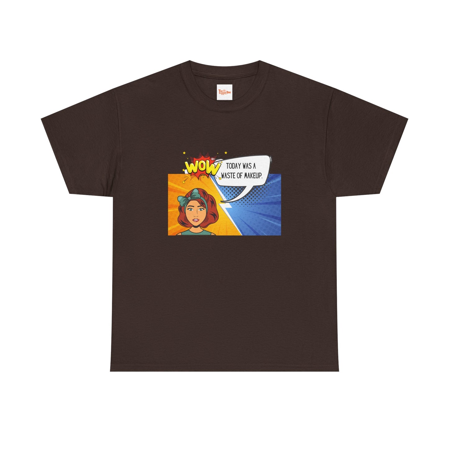 Comic Character Graphic Unisex Tee - 'Wow, today was a waste of makeup'