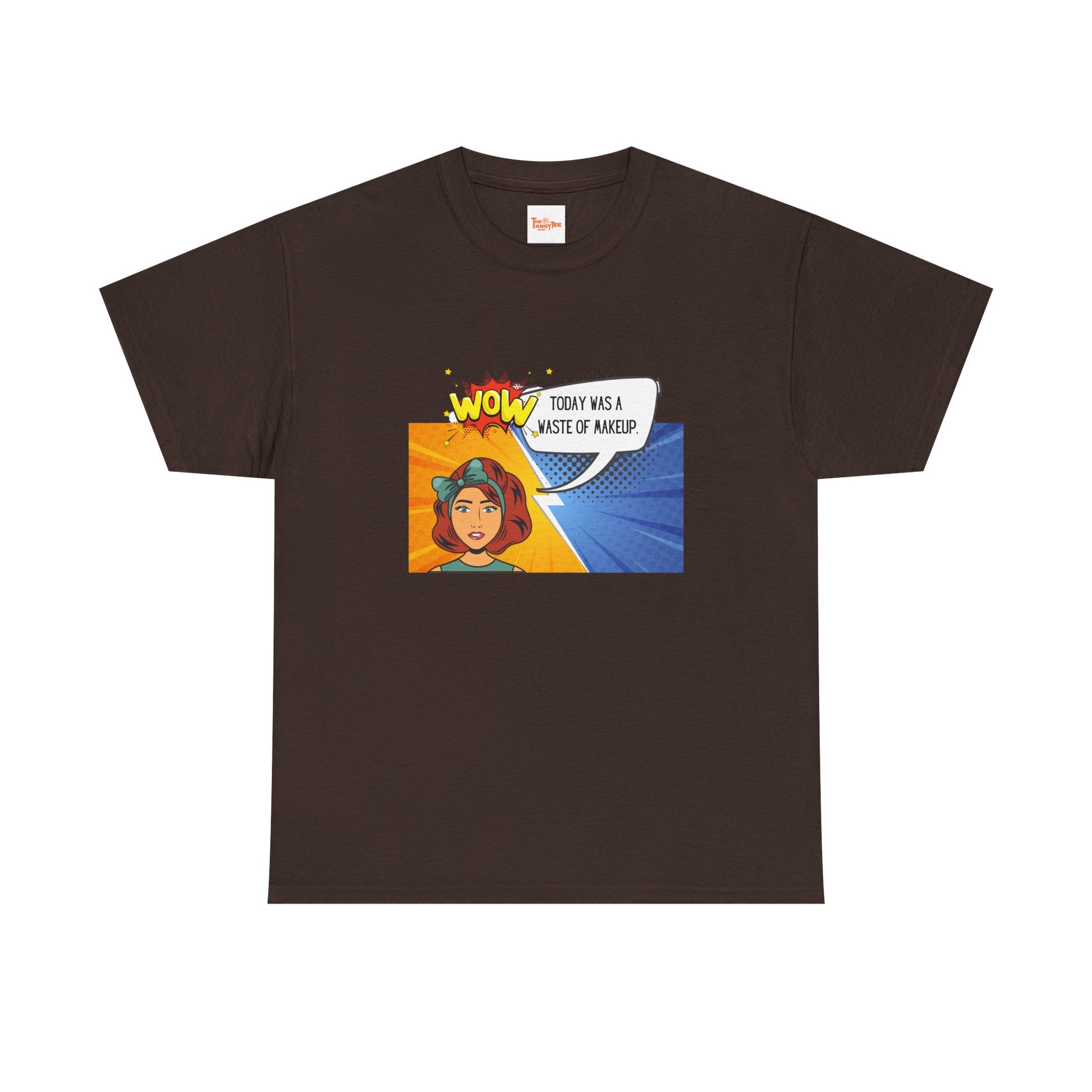 Comic Character Graphic Unisex Tee - 'Wow, today was a waste of makeup'