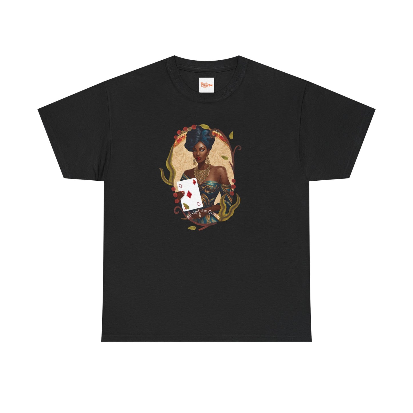Graphic Tee - All Hail the Queen - Black Woman Playing Card Design