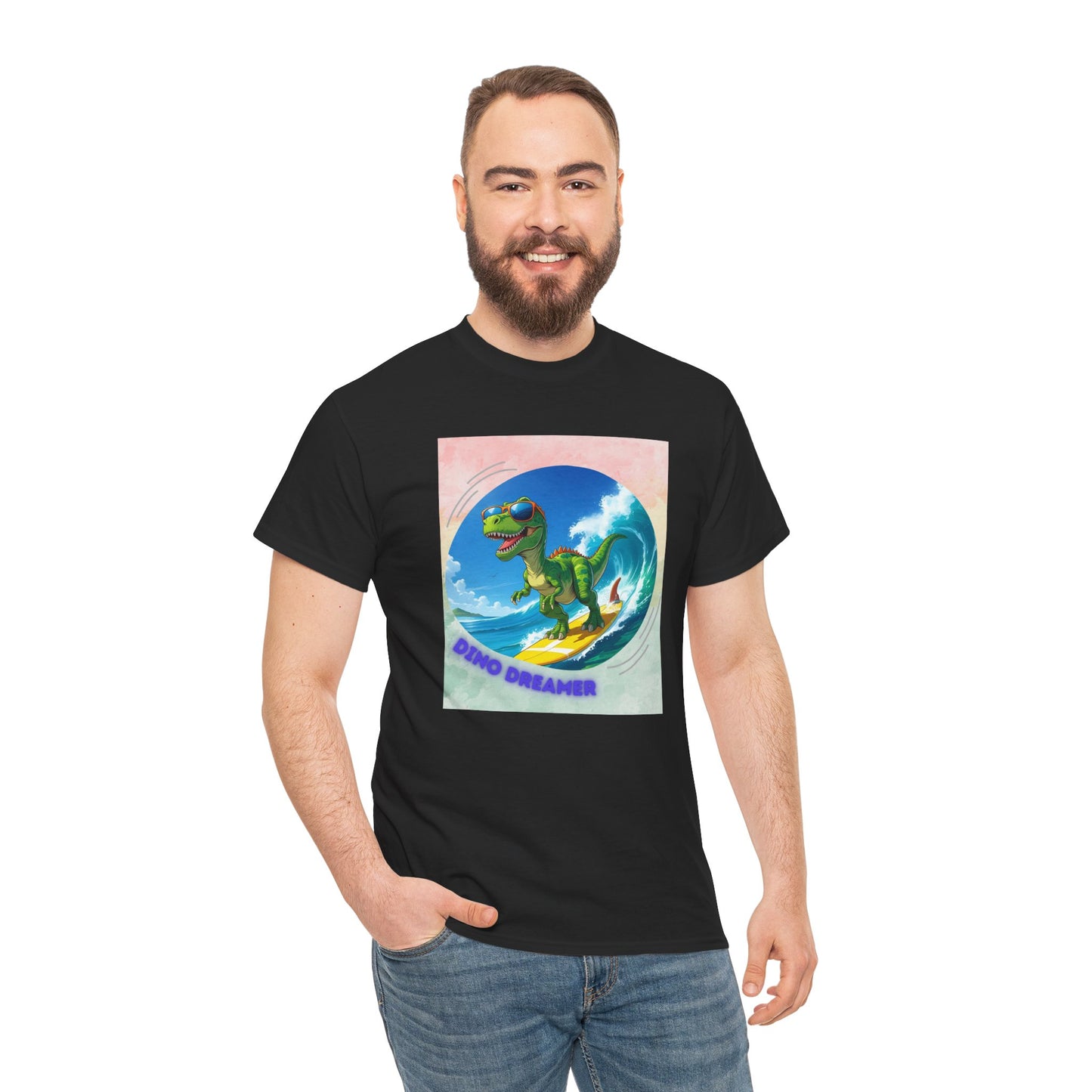 Surfing Dino Tee