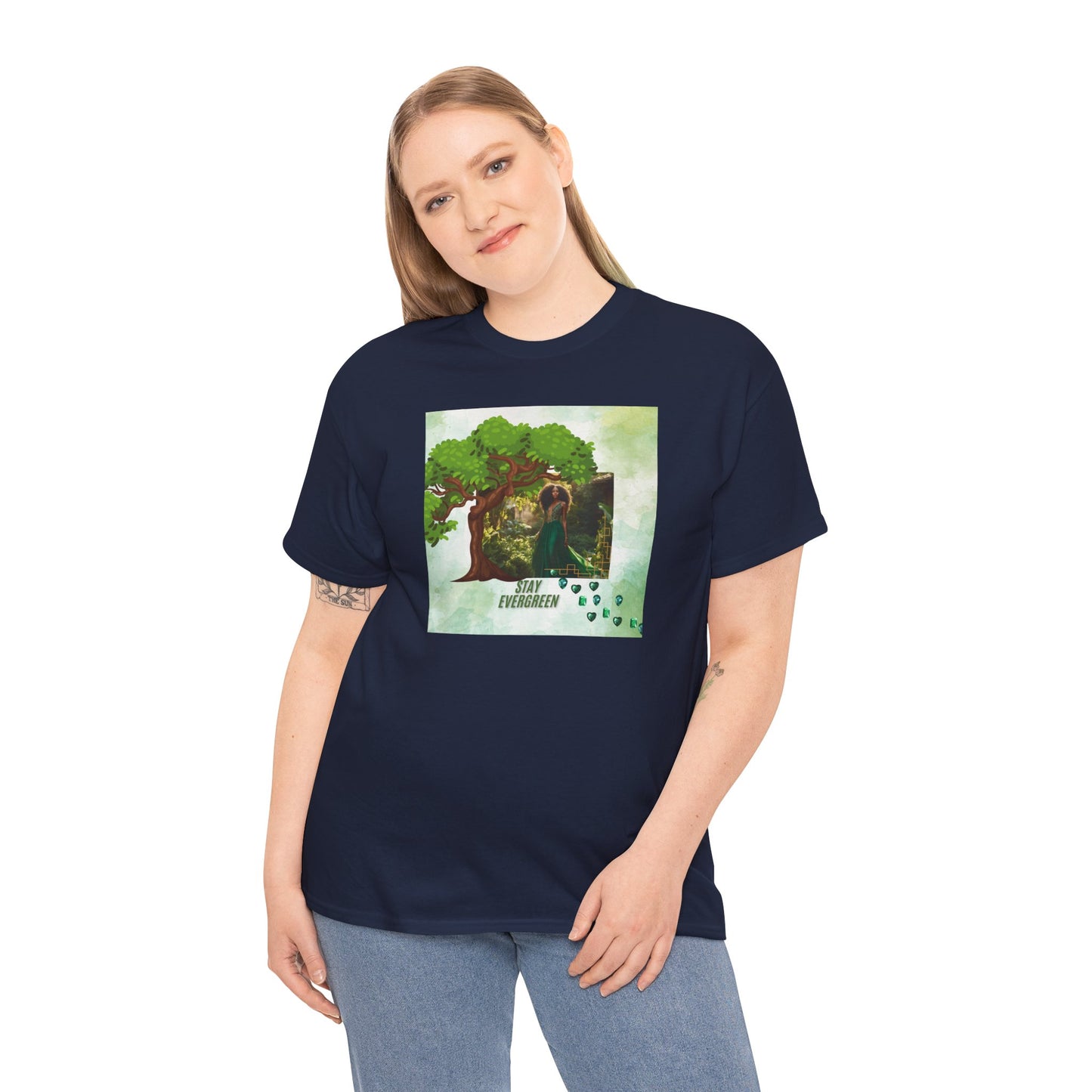 Evergreen Black Woman Tee