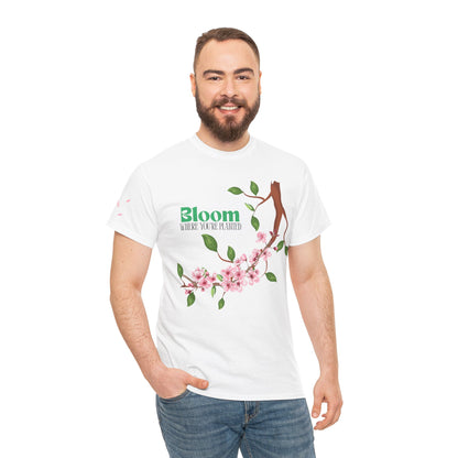 Graphic Tee - Bloom Where You're Planted, Trailing Vines Design