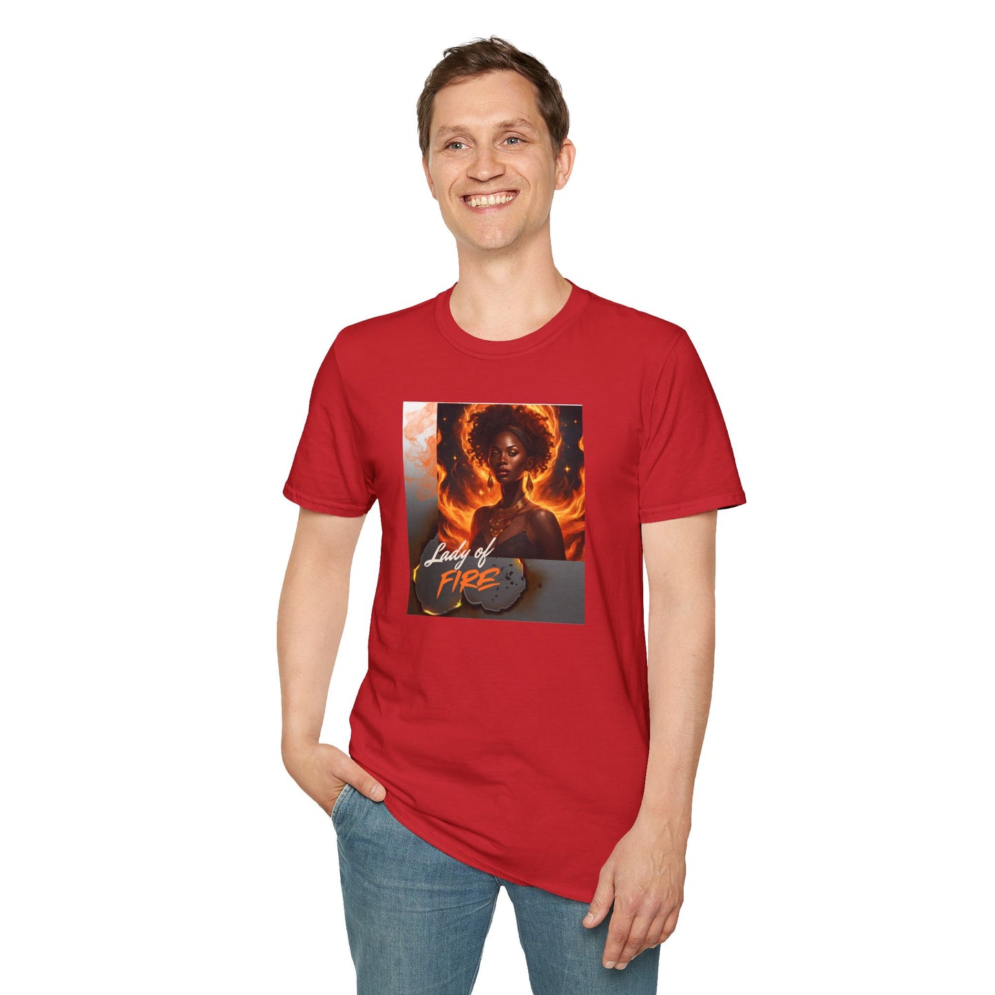 Fire Element Unisex T-Shirt - Lady of Fire Graphic