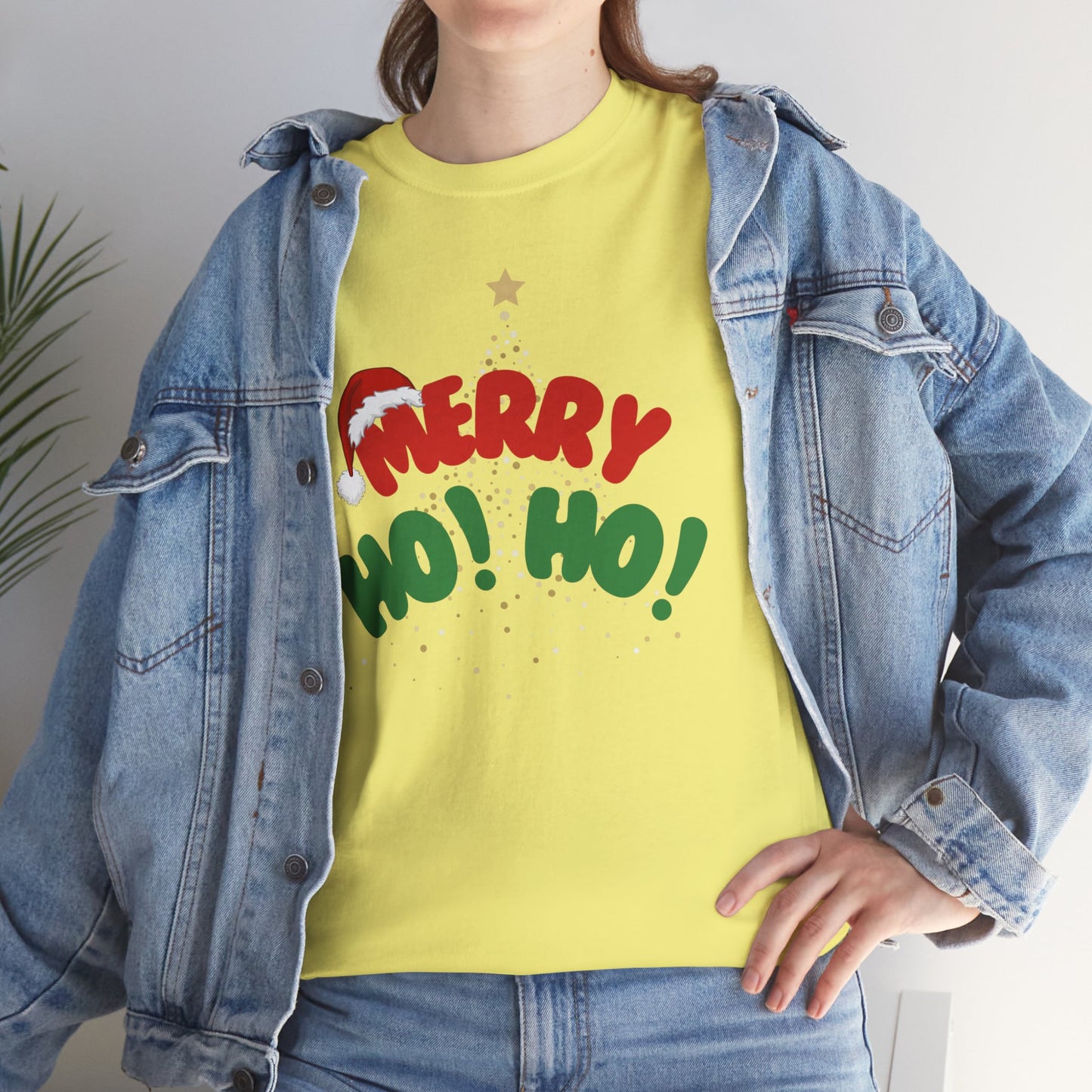 Christmas Tree Unisex Tee - Merry Ho Ho Holiday Theme