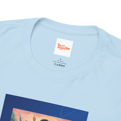 Dreamy Tee - Black Princess Unicorn Design