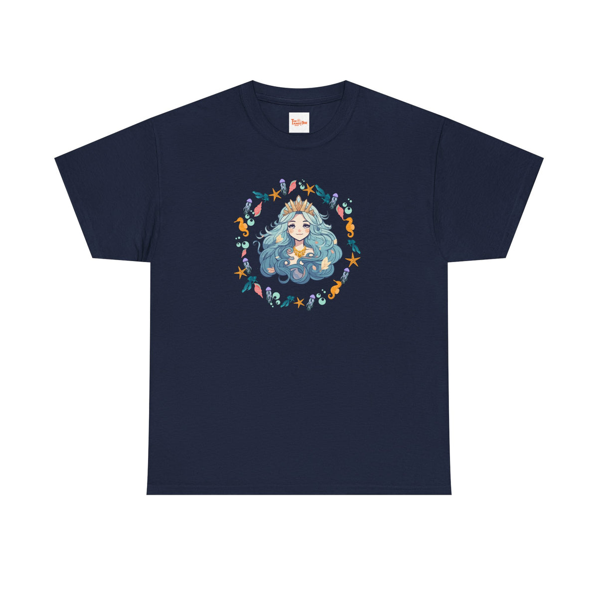 Mermaid Face Tee — Sea Life Graphic T-Shirt