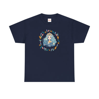 Mermaid Face Tee — Sea Life Graphic T-Shirt