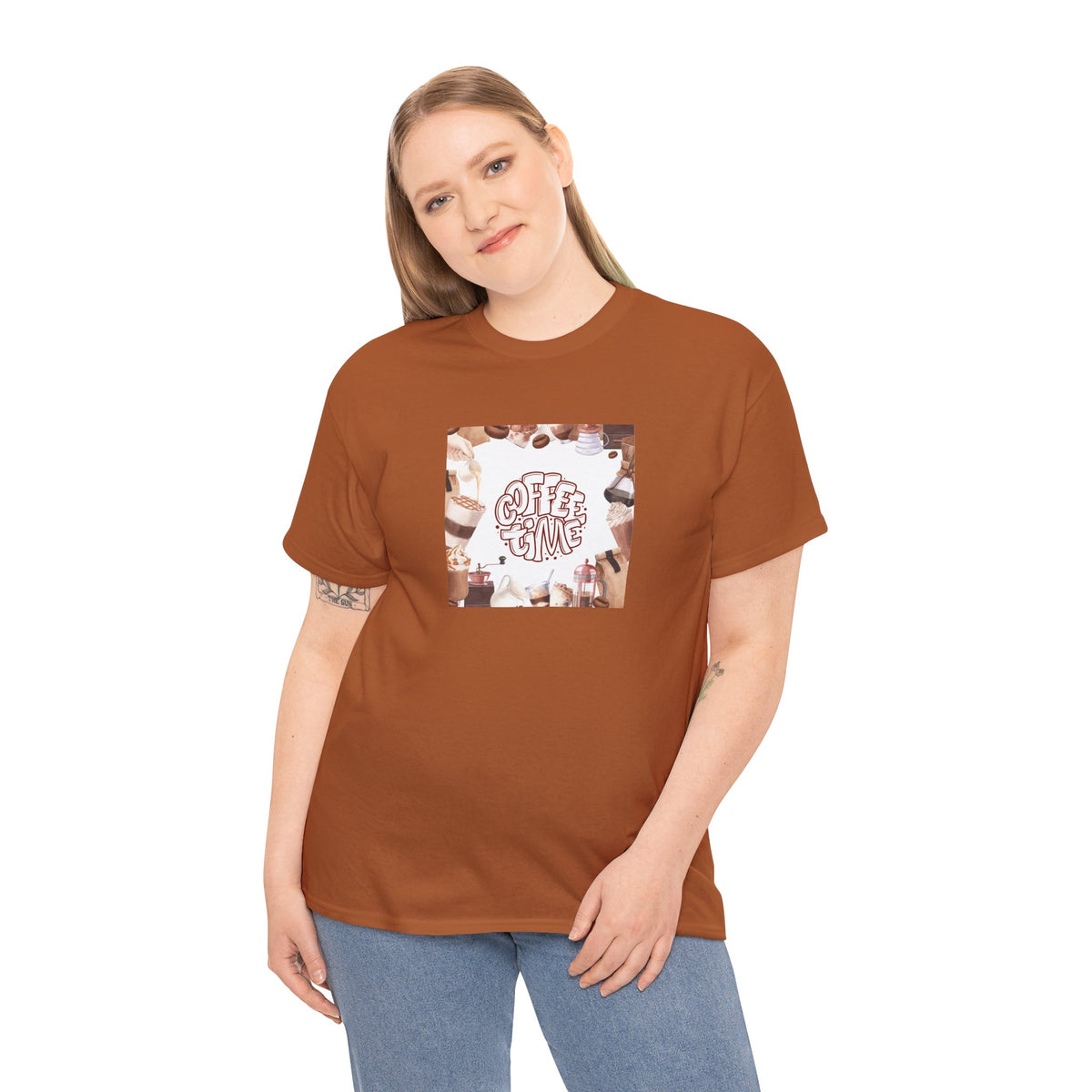 Coffee Time T-Shirt — Graphic Coffee Cups Tee