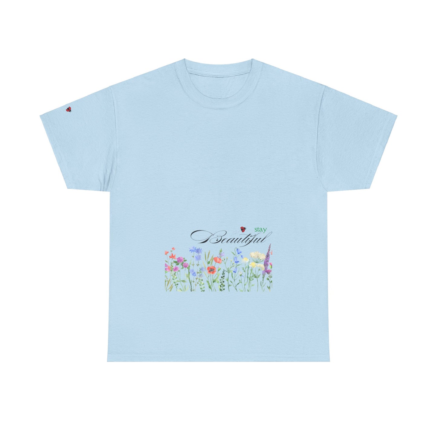 Floral Graphic Unisex Tee - Stay Beautiful Design