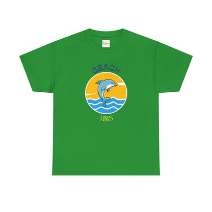 Beach Vibes Dolphin T-Shirt — Sunny Ocean Graphic Tee