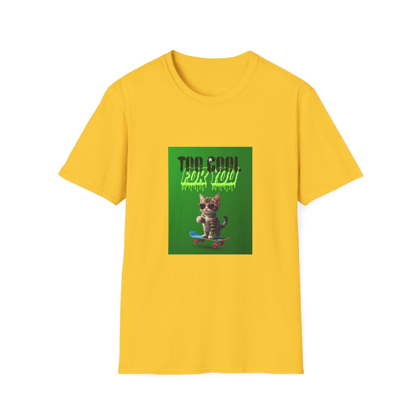 Kitten Skateboard Unisex Tee