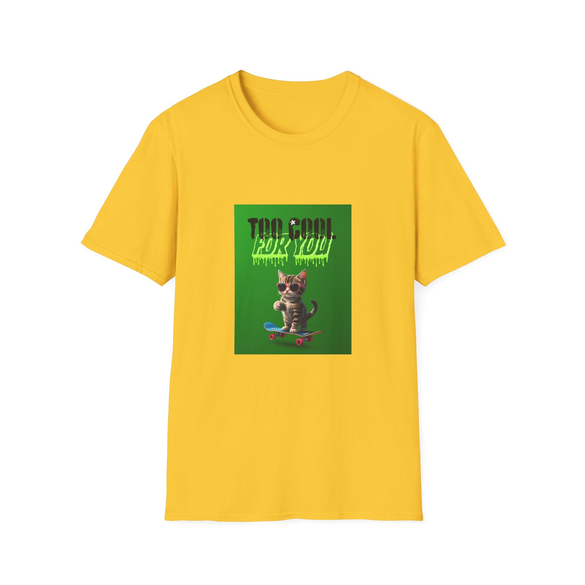 Kitten Skateboard Unisex Tee
