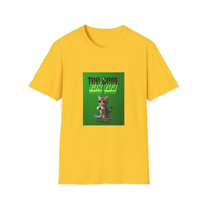 Kitten Skateboard Unisex Tee