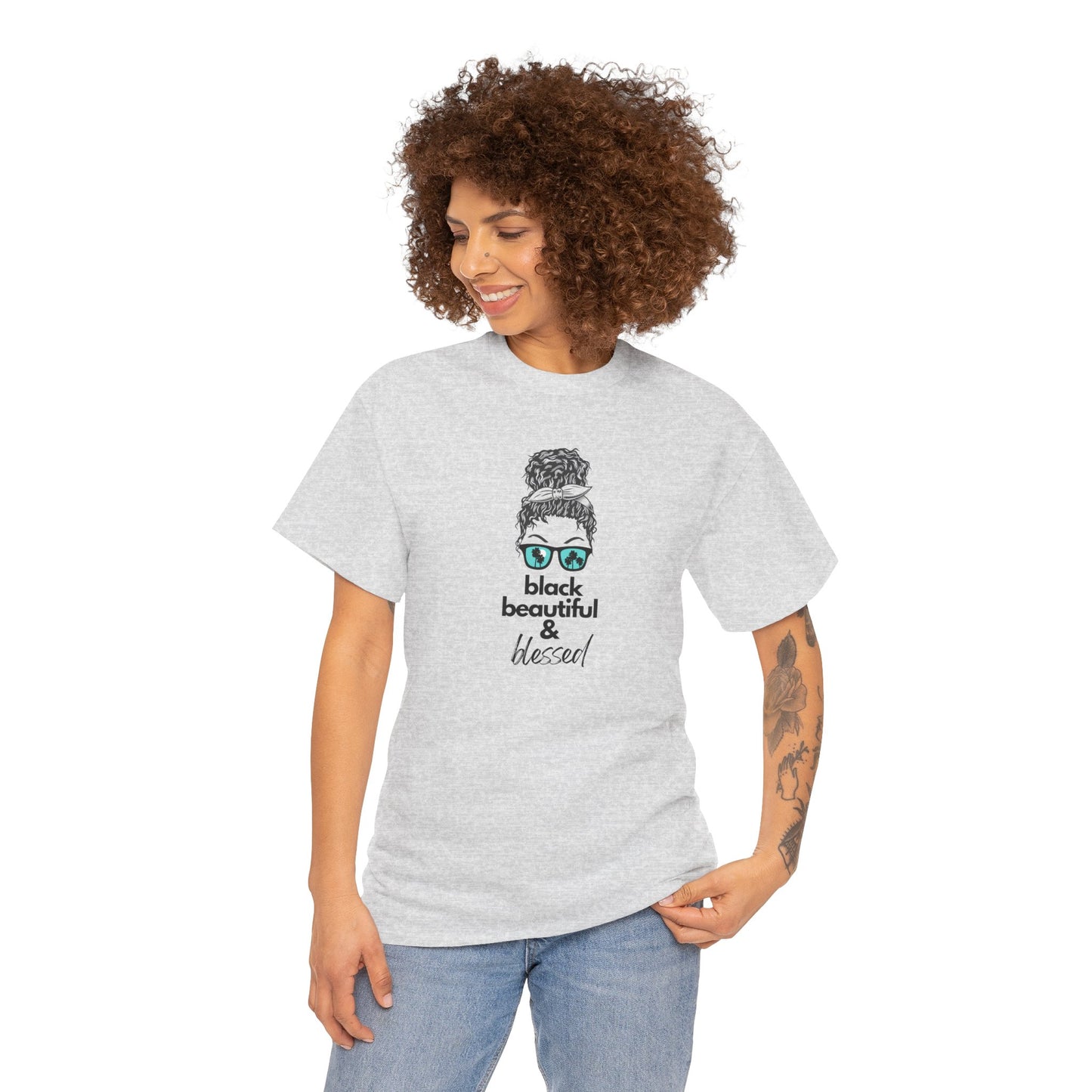 Black Beautiful Blessed Unisex Tee