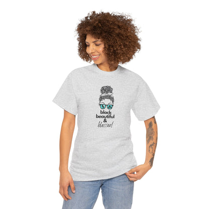 Black Beautiful Blessed Unisex Tee