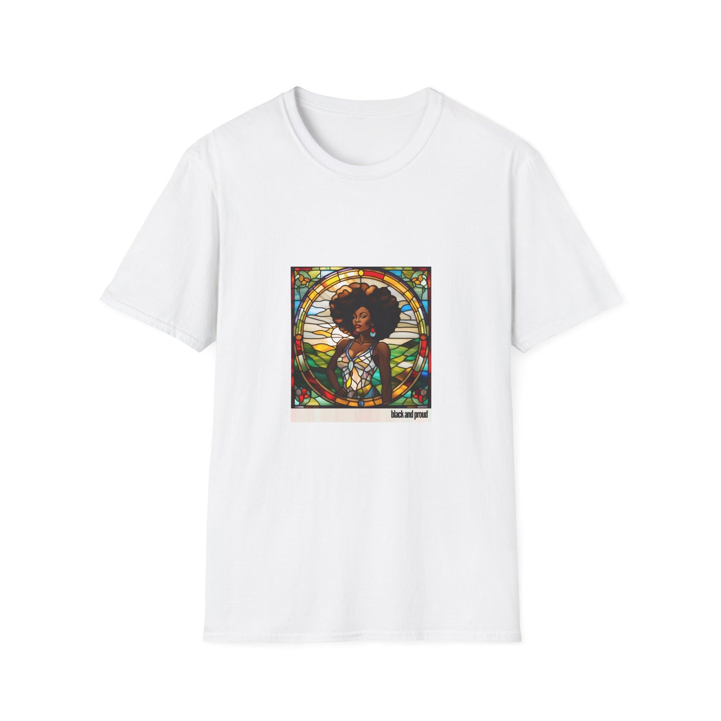 Stained Glass Black and Proud Unisex T-Shirt