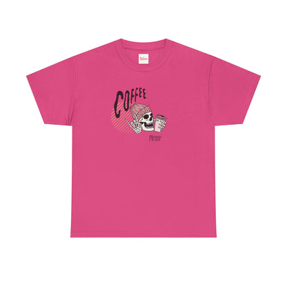 Coffee Please Skeleton T-Shirt — Skeleton Holding Coffee Graphic Tee