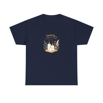 Serenity Candle Cotton Tee