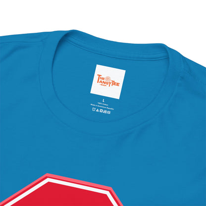 Whoa Graphic Red Octagon Sign Unisex Tee