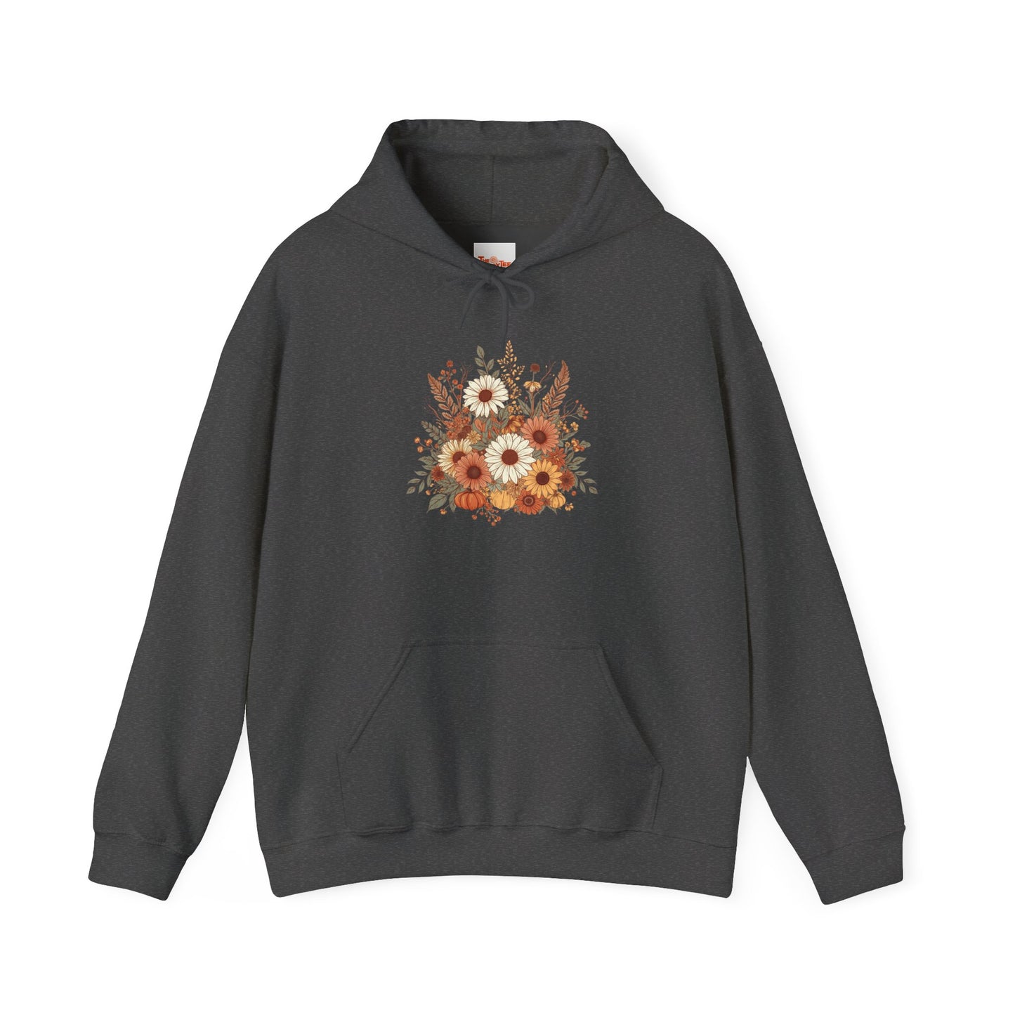 Autumn Floral Spray Hoodie — Fall Flowers Sweatshirt