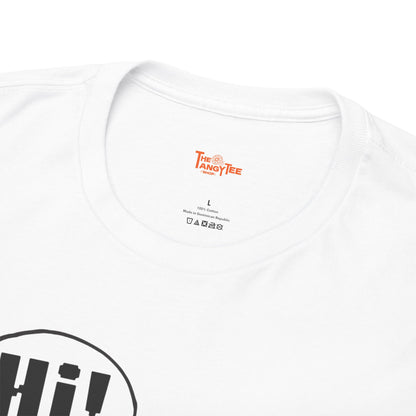 Robot Hi Graphic Tee, Unisex Cotton Tee