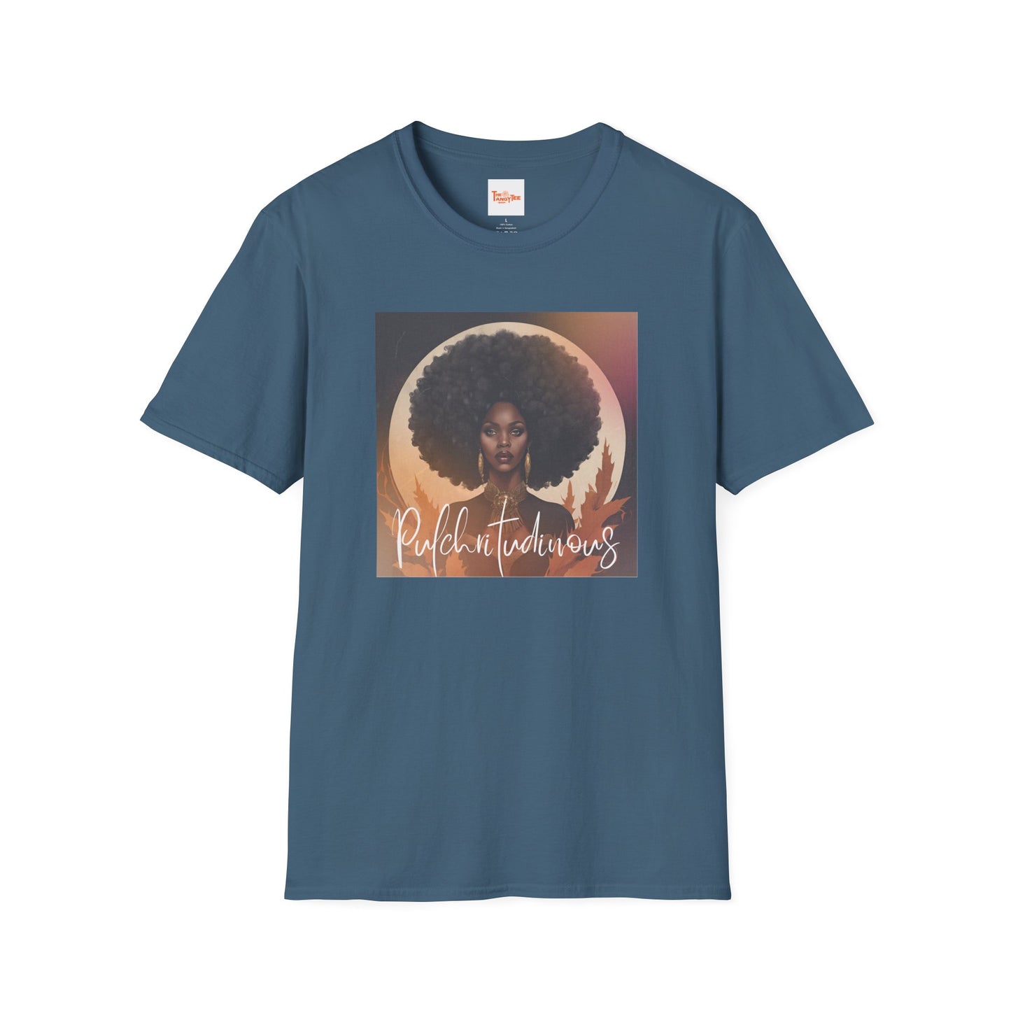 Fall Leaves Afro Woman T-Shirt