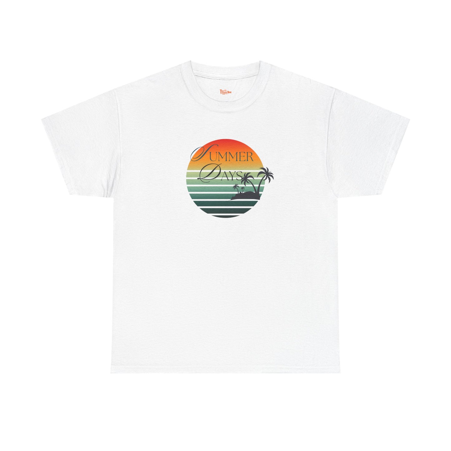 Palm Tree Tee - Summer Days Unisex Heavy Cotton Tee