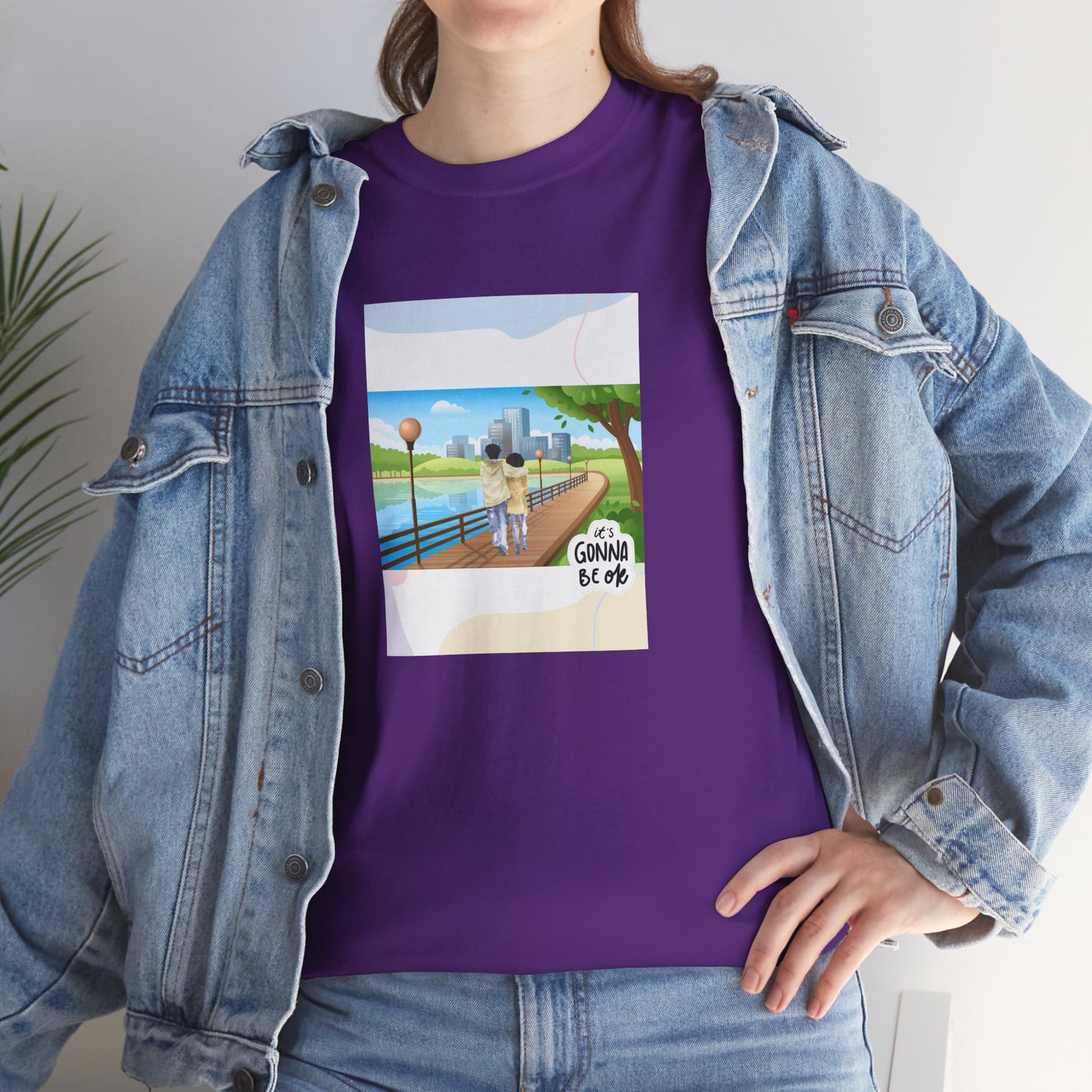 Graphic Tee It's Gonna Be OK Couple Walking Park