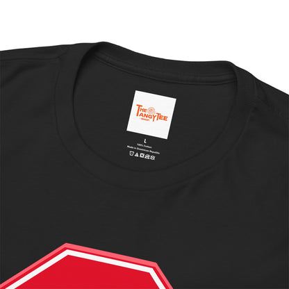 Whoa Graphic Red Octagon Sign Unisex Tee