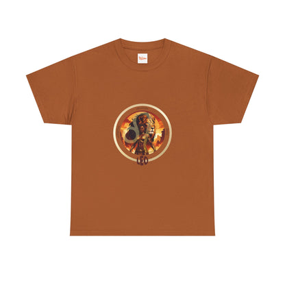 Leo Unisex Tee - Graphic of Black Woman and Lion