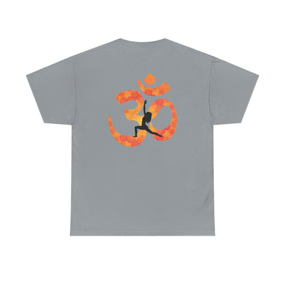 Namaste Peace Yoga T-Shirt — Woman Silhouette & Peace Symbol