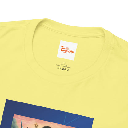 Dreamy Tee - Black Princess Unicorn Design