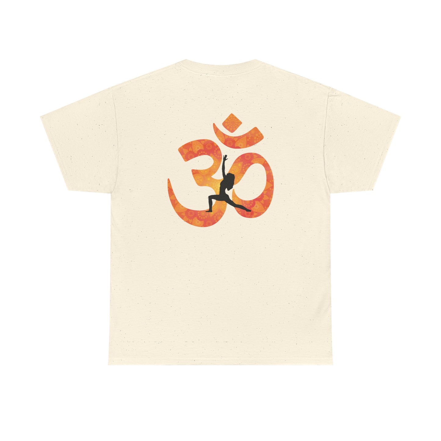 Namaste Peace Yoga T-Shirt — Woman Silhouette & Peace Symbol