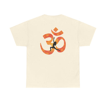 Namaste Peace Yoga T-Shirt — Woman Silhouette & Peace Symbol