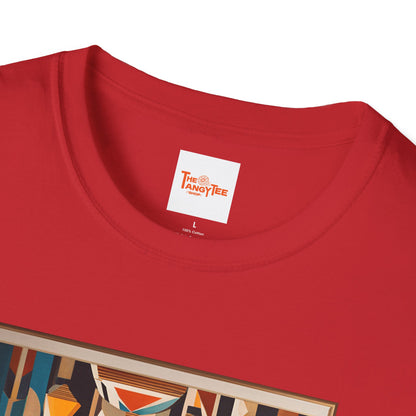 Art Deco Woman Colorful Respite Graphic T-Shirt