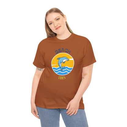 Beach Vibes Dolphin T-Shirt — Sunny Ocean Graphic Tee