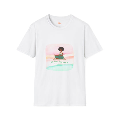 Yoga T-Shirt - Be Your Own Peace, Unisex Softstyle Tee