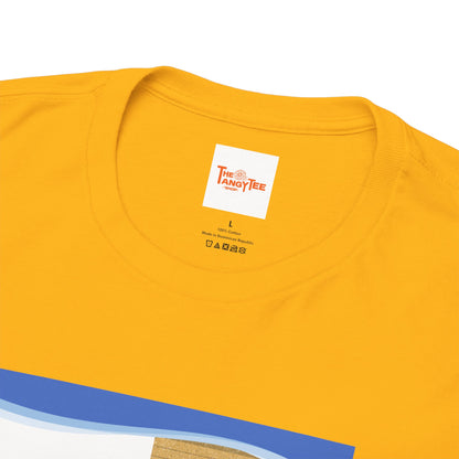 Graphic Tee - Wake up and Smile, Woman and Dog in Bed Design