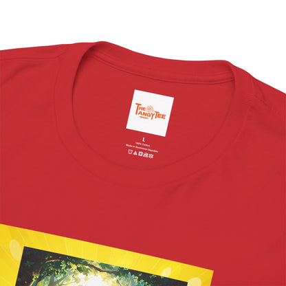 Anime Girl and White Wolf Graphic Tee