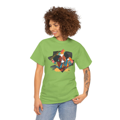 Sister Love T-Shirt, Black Woman Art