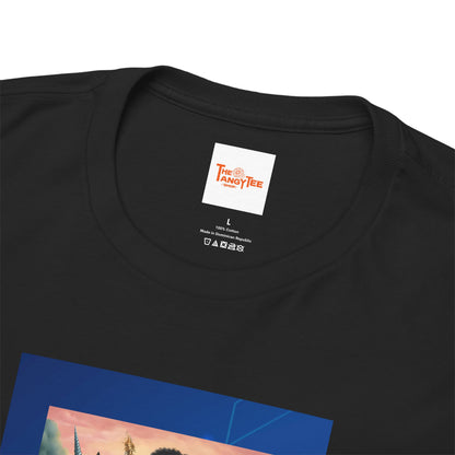 Dreamy Tee - Black Princess Unicorn Design