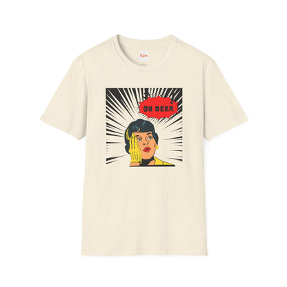 Comic Woman Unisex T-Shirt - 'Oh Dear' Graphic