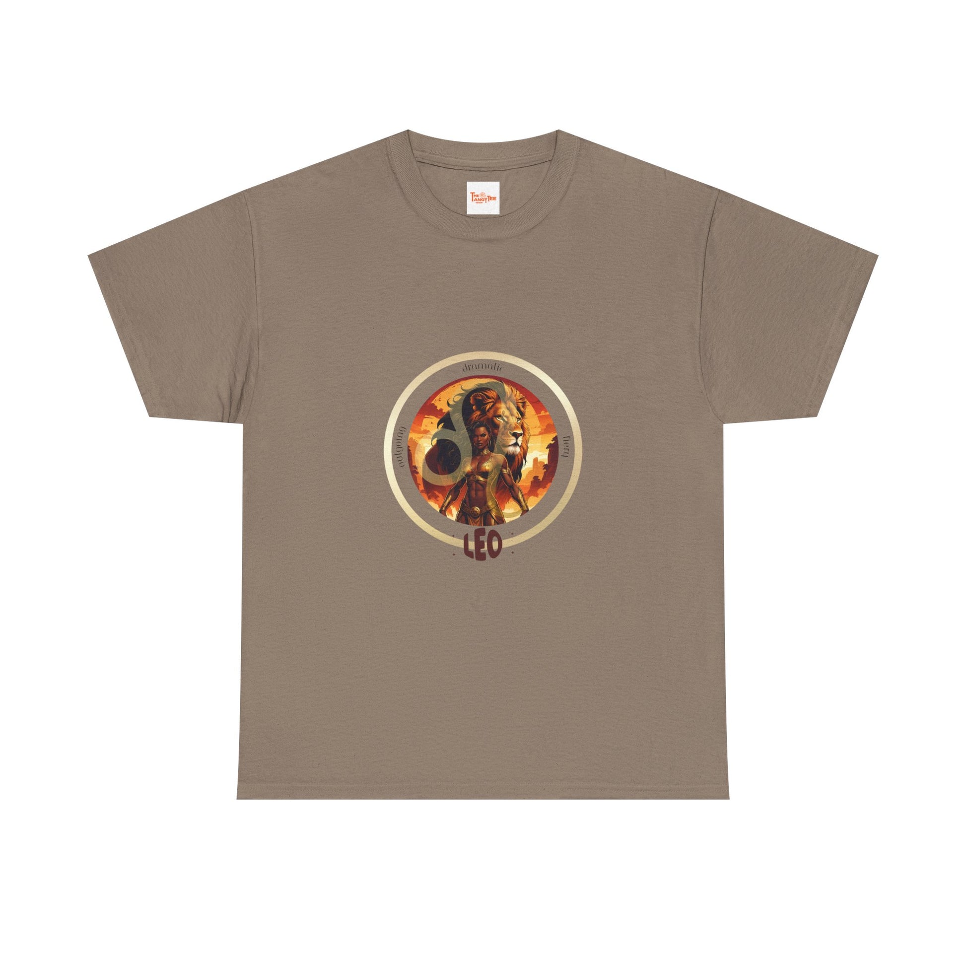 Leo Unisex Tee - Graphic of Black Woman and Lion