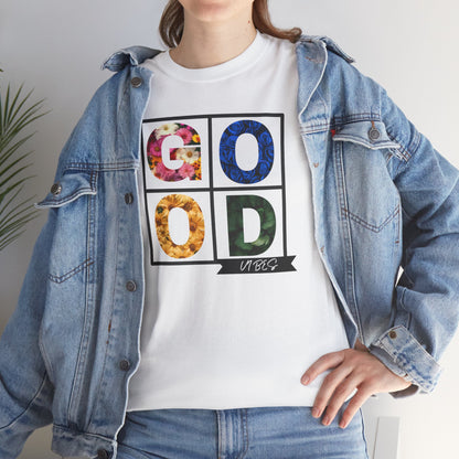 Good Vibes Flower Grid T-Shirt