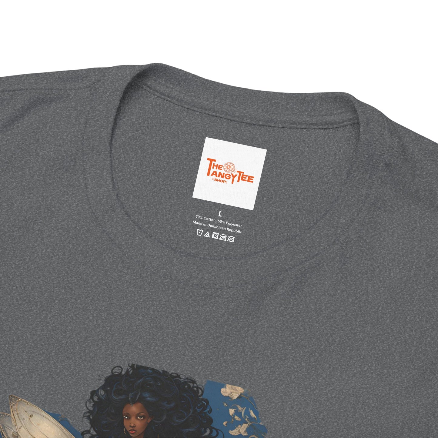 Black Fairy Blue Dress Tee